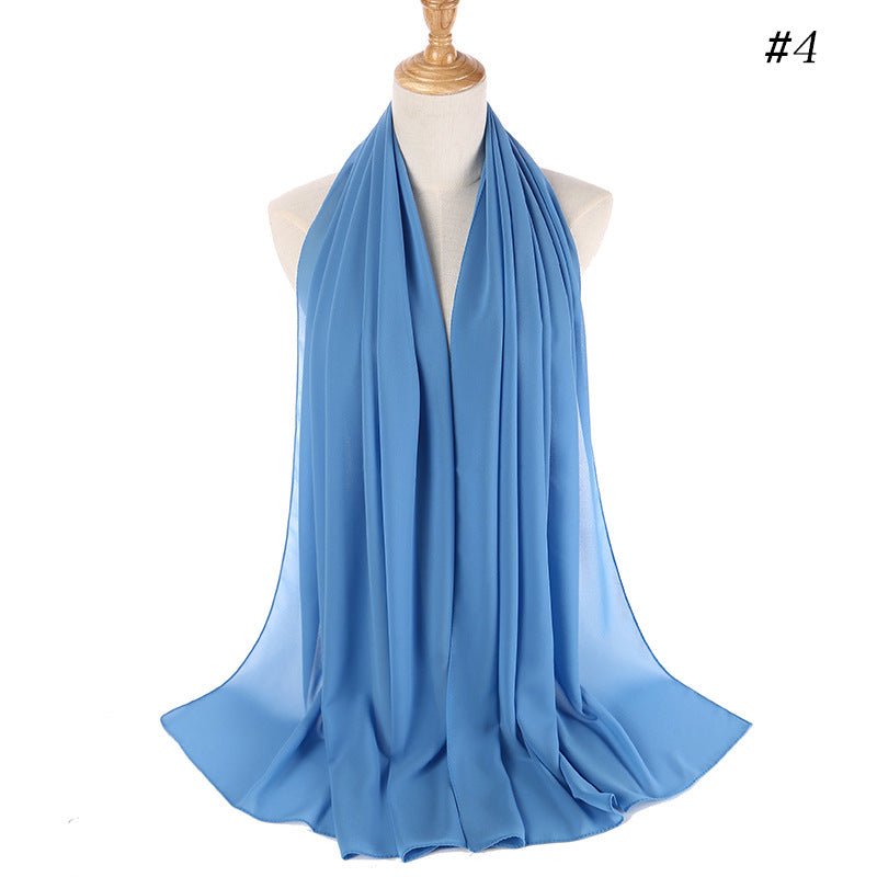MH089 Pearl Chiffon Bubble Hijab Mariam's Collection