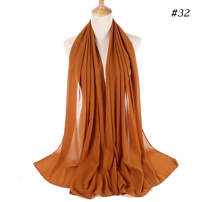 MH089 Pearl Chiffon Bubble Hijab Mariam's Collection