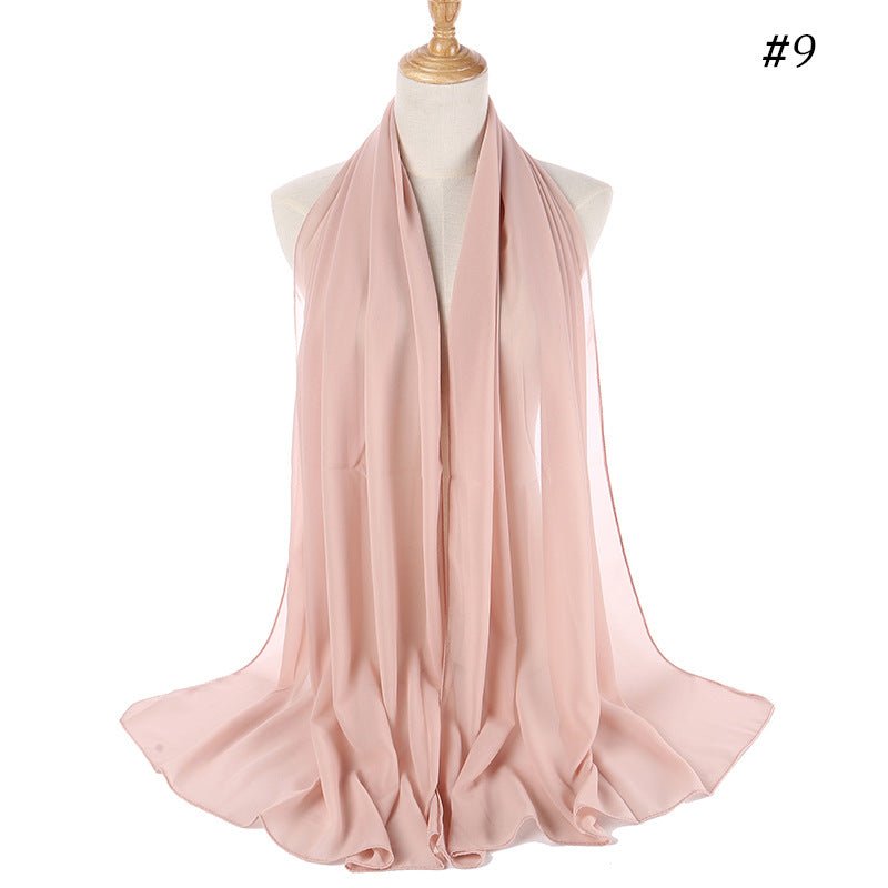 MH089 Pearl Chiffon Bubble Hijab Mariam's Collection