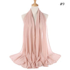 MH089 Pearl Chiffon Bubble Hijab Mariam's Collection