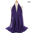 MH089 Pearl Chiffon Bubble Hijab Mariam's Collection