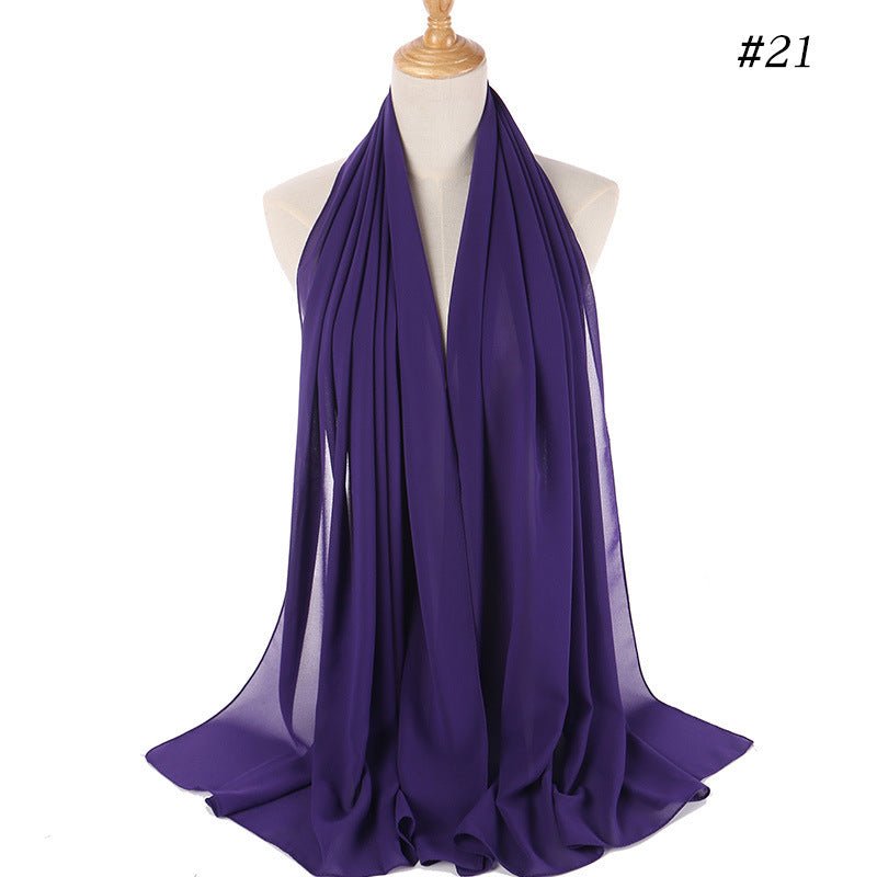 MH089 Pearl Chiffon Bubble Hijab Mariam's Collection