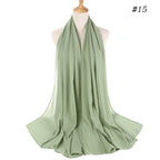 MH089 Pearl Chiffon Bubble Hijab Mariam's Collection