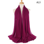 MH089 Pearl Chiffon Bubble Hijab Mariam's Collection