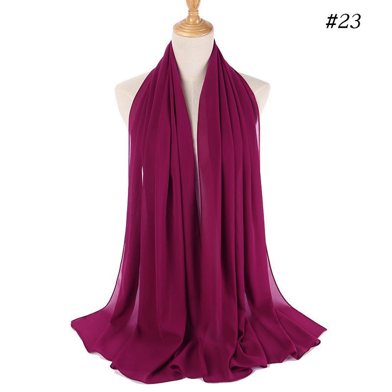 MH089 Pearl Chiffon Bubble Hijab Mariam's Collection