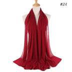 MH089 Pearl Chiffon Bubble Hijab Mariam's Collection