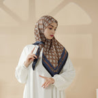 MH096 Printed Cashmere Touch Square Hijab