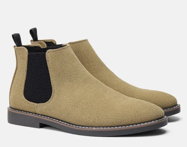 Retro Men's Cowhide Boots Pi-Mart