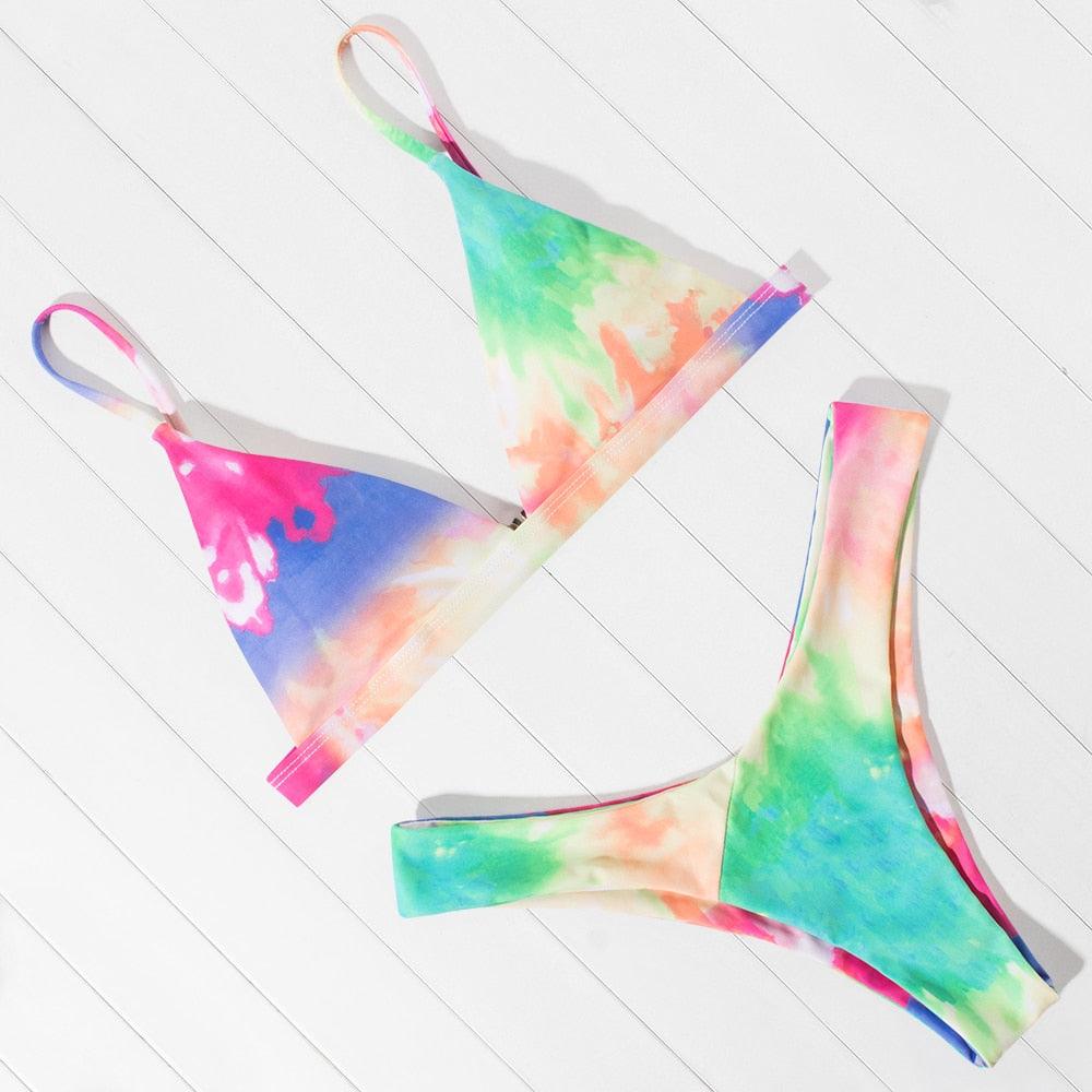 Micro Mini Bikini Swimwear Women Halter Push Up Bikini Set Padded Bra  Women's Underwired Triangle Bathing Two Pieces Swimsuit Bikini Set  Swimsuit Bandage Swim Suit Stevvex
