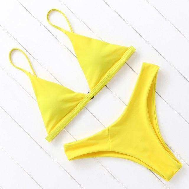 Micro Mini Bikini Swimwear Women Halter Push Up Bikini Set Padded Bra  Women's Underwired Triangle Bathing Two Pieces Swimsuit Bikini Set  Swimsuit Bandage Swim Suit Stevvex
