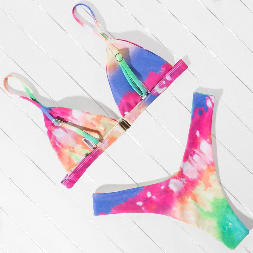 Micro Mini Bikini Swimwear Women Halter Push Up Bikini Set Padded Bra  Women's Underwired Triangle Bathing Two Pieces Swimsuit Bikini Set  Swimsuit Bandage Swim Suit Stevvex