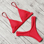 Micro Mini Bikini Swimwear Women Halter Push Up Bikini Set Padded Bra  Women's Underwired Triangle Bathing Two Pieces Swimsuit Bikini Set  Swimsuit Bandage Swim Suit Stevvex