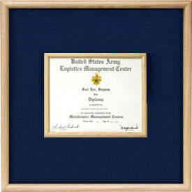 US Marine Corp Certificate Display Case in middle. The Military Gift Store