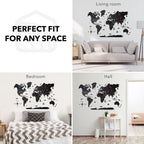 3D Wooden World Map Midnight - SJB-DIAMOND ELITES
