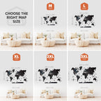 3D Wooden World Map Midnight - SJB-DIAMOND ELITES