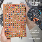 3D Wooden World Map Midnight - SJB-DIAMOND ELITES