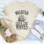 Mighter Than The Waves Is His Love For You Tee Peachy Sunday