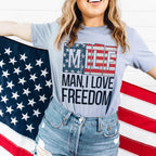 MILF Man I Love Freedom Tee Peachy Sunday