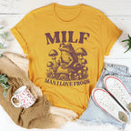 Milf Man I Love Frogs Tee Peachy Sunday