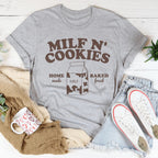 Milf N' Cookies Home Made Baked Fresh Tee Peachy Sunday