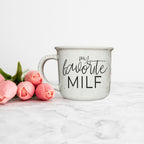Funny MILF Mug 14.5oz Ceramic Coffee Mug Cheeky Mom In Love With Fall BandsCo Straps