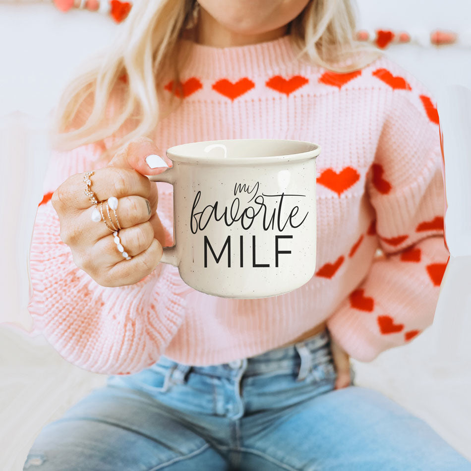 Funny MILF Mug 14.5oz Ceramic Coffee Mug Cheeky Mom In Love With Fall BandsCo Straps