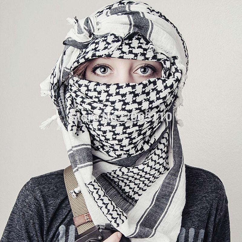 Military Arab Keffiyeh Shemagh Scarf Cotton Winter Shawl Neck Warmer Cover Head Wrap Windproof Tactical Camping Scarf Men Women Shemagh Keffiyeh Men Arab Kufiyah Keffiyeh Arabic Muslim Head Wrap Men Scarf Shawl Stevvex