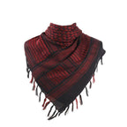 Military Arab Keffiyeh Shemagh Scarf Cotton Winter Shawl Neck Warmer Cover Head Wrap Windproof Tactical Camping Scarf Men Women Shemagh Keffiyeh Men Arab Kufiyah Keffiyeh Arabic Muslim Head Wrap Men Scarf Shawl Stevvex