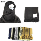 Military Arab Keffiyeh Shemagh Scarf Cotton Winter Shawl Neck Warmer Cover Head Wrap Windproof Tactical Camping Scarf Men Women Shemagh Keffiyeh Men Arab Kufiyah Keffiyeh Arabic Muslim Head Wrap Men Scarf Shawl Stevvex
