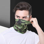 Military Tactical Balaclava Men Camouflage Hiking Scarf Ski Cycling Face Mask Tubular Camping Hunting Neck Gaiter Cover Camouflage Bandana Motorcycle Bike Riding Protection Headscarf Camping Hiking Protective Face Camo Scarf Shemagh Stevvex