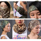 Military Tactical Balaclava Men Camouflage Hiking Scarf Ski Cycling Face Mask Tubular Camping Hunting Neck Gaiter Cover Camouflage Bandana Motorcycle Bike Riding Protection Headscarf Camping Hiking Protective Face Camo Scarf Shemagh Stevvex