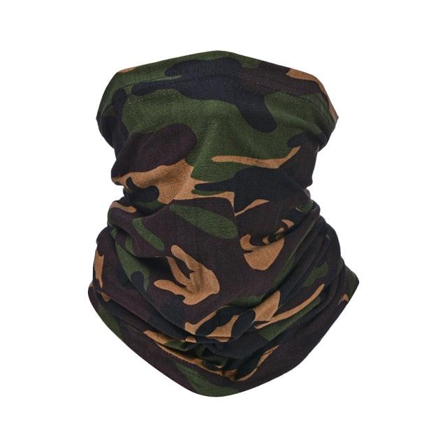 Military Tactical Bandana Summer Face Scarves Polyester Camo Anti-UV Windproof Soft Neck Gaiter Cover for Men Women Neck Gaiter Unisex Face Scarf Cover Cooling Thin Breathable Lightweight Sun Protection for Cycling Fishing Hiking Running Stevvex