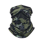 Military Tactical Bandana Summer Face Scarves Polyester Camo Anti-UV Windproof Soft Neck Gaiter Cover for Men Women Neck Gaiter Unisex Face Scarf Cover Cooling Thin Breathable Lightweight Sun Protection for Cycling Fishing Hiking Running Stevvex