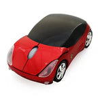 Mini 3D Red Sport Car Shape Wireless Mouse 1600DPI USB Computer Mice Unique Optical Mice With USB Receiver For Laptop Stevvex