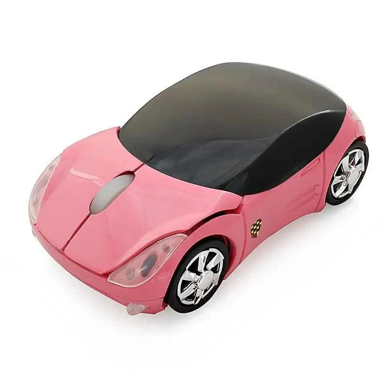 Mini 3D Red Sport Car Shape Wireless Mouse 1600DPI USB Computer Mice Unique Optical Mice With USB Receiver For Laptop Stevvex