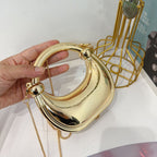 Evening Bag Clutch Purse for Women - Rhinestone Silver Dinner Handbag Mariam's Collection