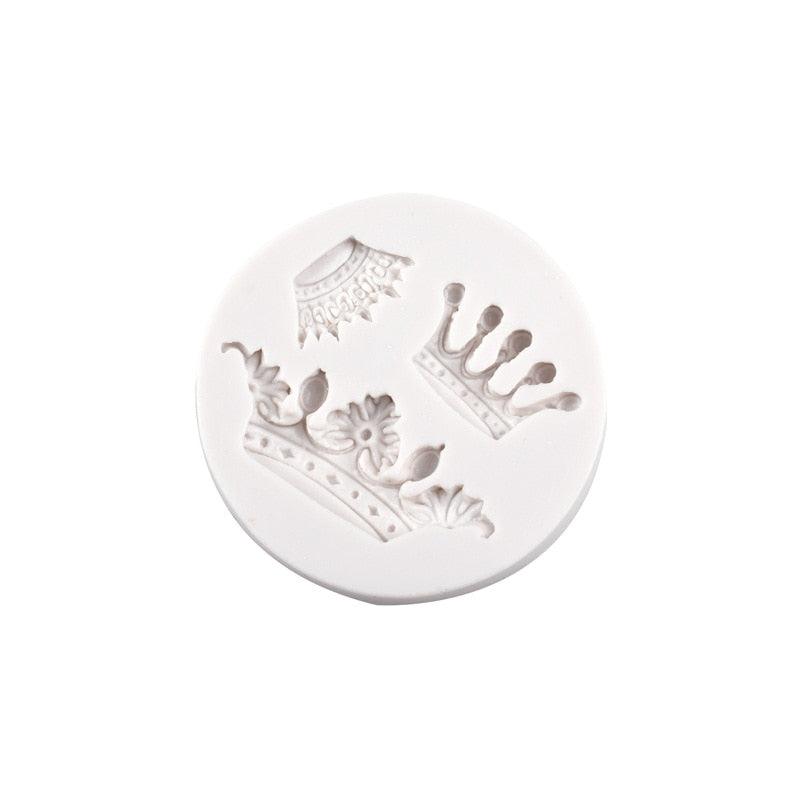 Mini Crown Silicone Mold Creative Cake Decoration Tool Practical Cake Mold Chocolate Mold Baking Tool Accessories Cake Tool Crown Fondant Silicone Molds Chocolate Candy Cake Decorating Tools Cake Supplies Stevvex