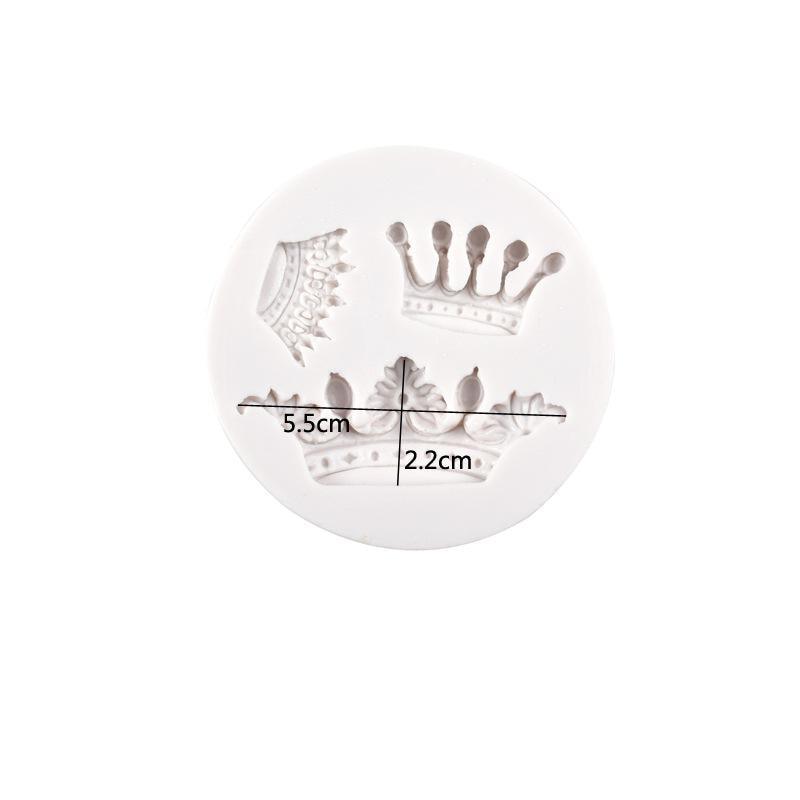 Mini Crown Silicone Mold Creative Cake Decoration Tool Practical Cake Mold Chocolate Mold Baking Tool Accessories Cake Tool Crown Fondant Silicone Molds Chocolate Candy Cake Decorating Tools Cake Supplies Stevvex