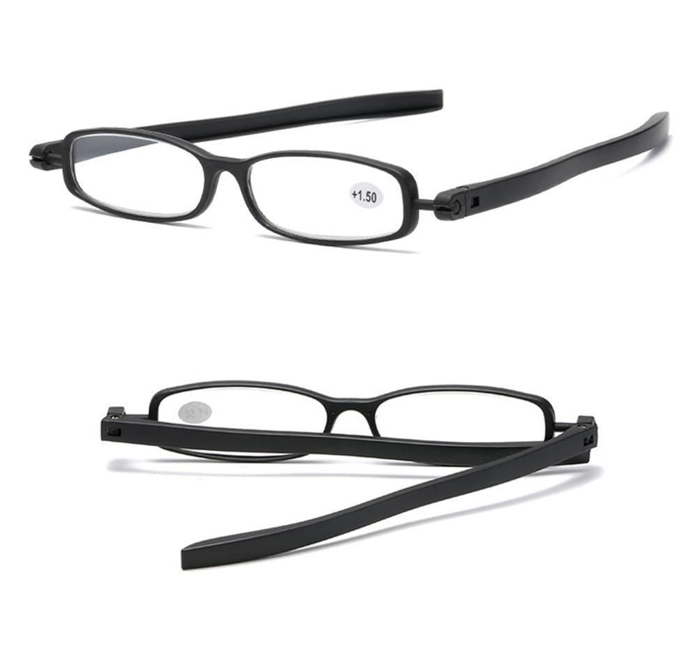 Mini Design Reading Glasses For Men Women Rotating Small Oval Presbyopia Eyewear Portable Unisex Reader Eyeglasses Mini Compact Slim Reading Glasses Lightweight Portable Readers Stevvex