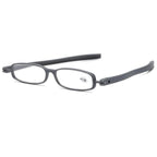 Mini Design Reading Glasses For Men Women Rotating Small Oval Presbyopia Eyewear Portable Unisex Reader Eyeglasses Mini Compact Slim Reading Glasses Lightweight Portable Readers Stevvex