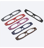 Mini Design Reading Glasses For Men Women Rotating Small Oval Presbyopia Eyewear Portable Unisex Reader Eyeglasses Mini Compact Slim Reading Glasses Lightweight Portable Readers Stevvex