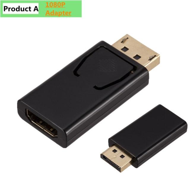 Mini DisplayPort To HDMI-compatible Adapter Male To Female Converter DP To HD Display Port 4K Cable Adapter Video Audio Compatible For PC And Laptop Stevvex