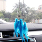 Mini Dream Catcher Car Pendant Wind Chimes Feather Decoration Home Decor Dream Catchers Car Handmade Hanging Charm Wind Chime Traditional White Feather Ornaments Wall Hanging Adornment Handmade Dreamcatcher Gifts