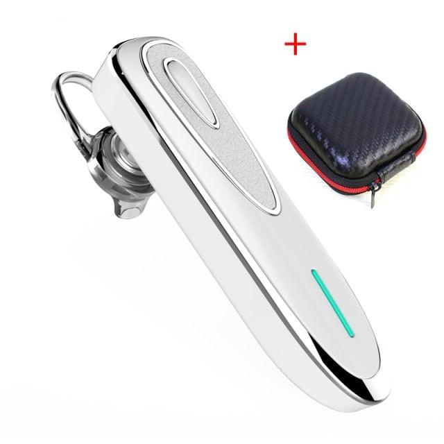 Mini Driving Wireless Music Earphone Noise Cancelling Design Handsfree Earphone With Microphone Super Long Standby Time Portable Lightweight Small Single Headphone With Headset Case Stevvex