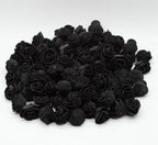 Mini Fake Rose Flower Heads 50/100/200 Pieces Teddy Bear of Roses 3cm Foam Wedding Flowers Accessories Make Bridal Hair Clips Headbands Dress Stevvex
