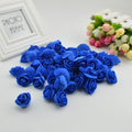 Mini Fake Rose Flower Heads 50/100/200 Pieces Teddy Bear of Roses 3cm Foam Wedding Flowers Accessories Make Bridal Hair Clips Headbands Dress Stevvex