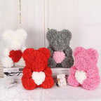 Mini Fake Rose Flower Heads 50/100/200 Pieces Teddy Bear of Roses 3cm Foam Wedding Flowers Accessories Make Bridal Hair Clips Headbands Dress Stevvex