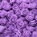Mini Fake Rose Flower Heads 50/100/200 Pieces Teddy Bear of Roses 3cm Foam Wedding Flowers Accessories Make Bridal Hair Clips Headbands Dress Stevvex