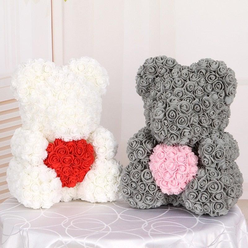 Mini Fake Rose Flower Heads 50/100/200 Pieces Teddy Bear of Roses 3cm Foam Wedding Flowers Accessories Make Bridal Hair Clips Headbands Dress Stevvex
