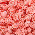 Mini Fake Rose Flower Heads 50/100/200 Pieces Teddy Bear of Roses 3cm Foam Wedding Flowers Accessories Make Bridal Hair Clips Headbands Dress Stevvex